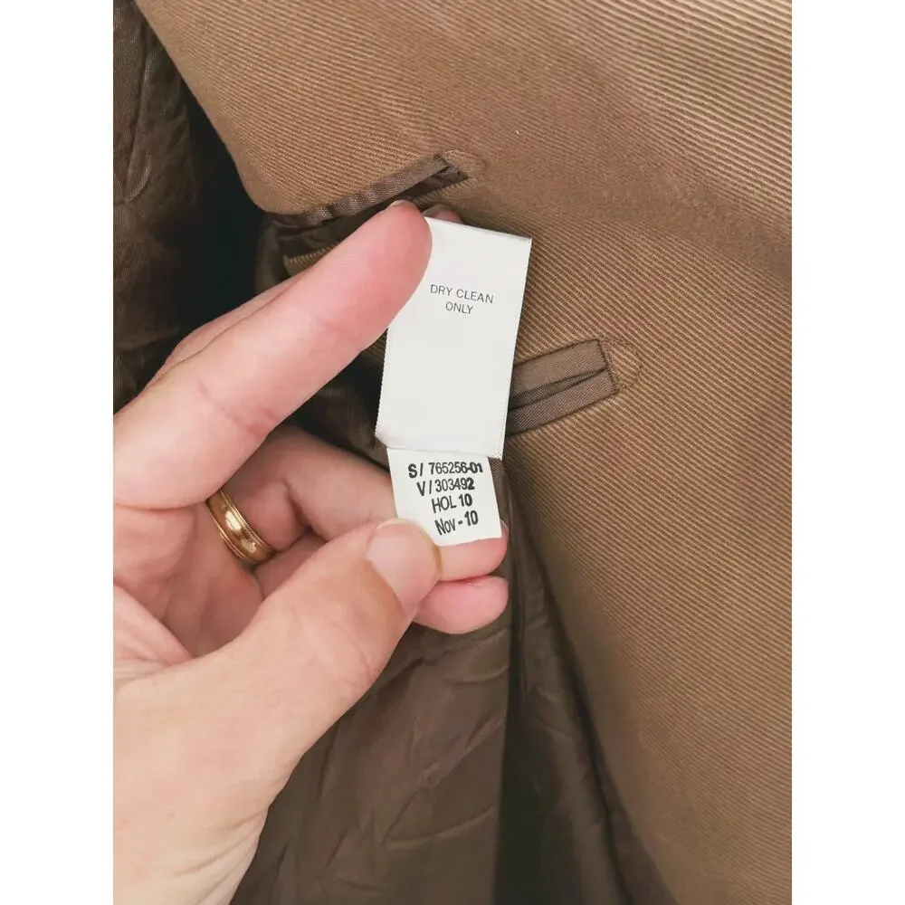 Banana Republic Mens Cotton Blazer Sports Coat Size 44 Tan Business Prep Classic